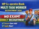 HP Co-operative Bank Multi Task Worker Recruitment 2026