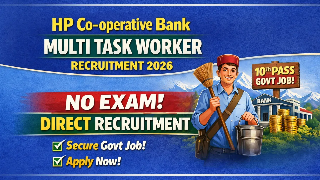 HP Co-operative Bank Multi Task Worker Recruitment 2026