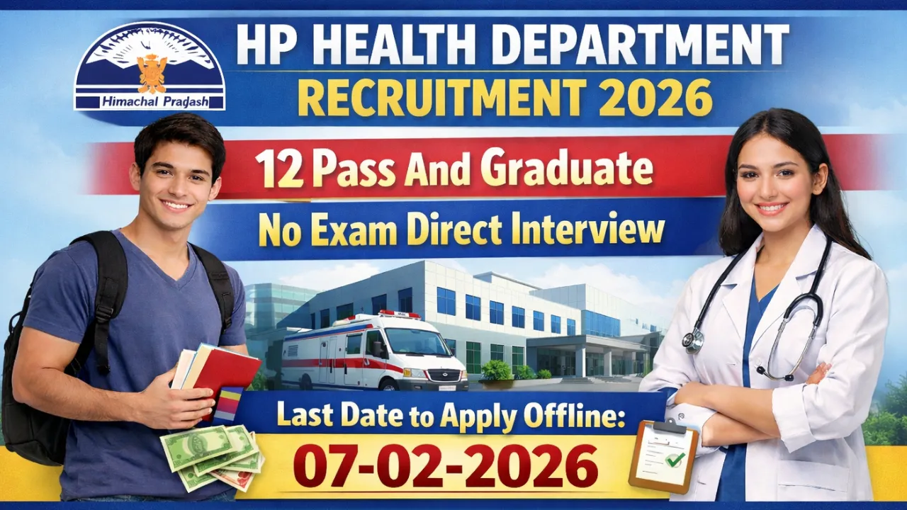 HP Health Department Recruitment 2026 Notification Out, Last Date, Official Website, Apply Online