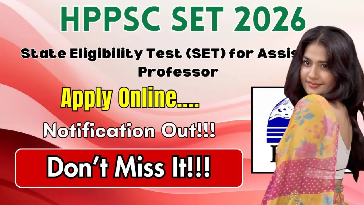 HPPSC SET Recruitment 2026 Notification, Eligibility, Exam Date