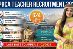 HPRCA Hamirpur English And Maths Teacher Recruitment 2026