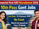 Himachal Post GDS Recruitment 2026 for 520 Posts